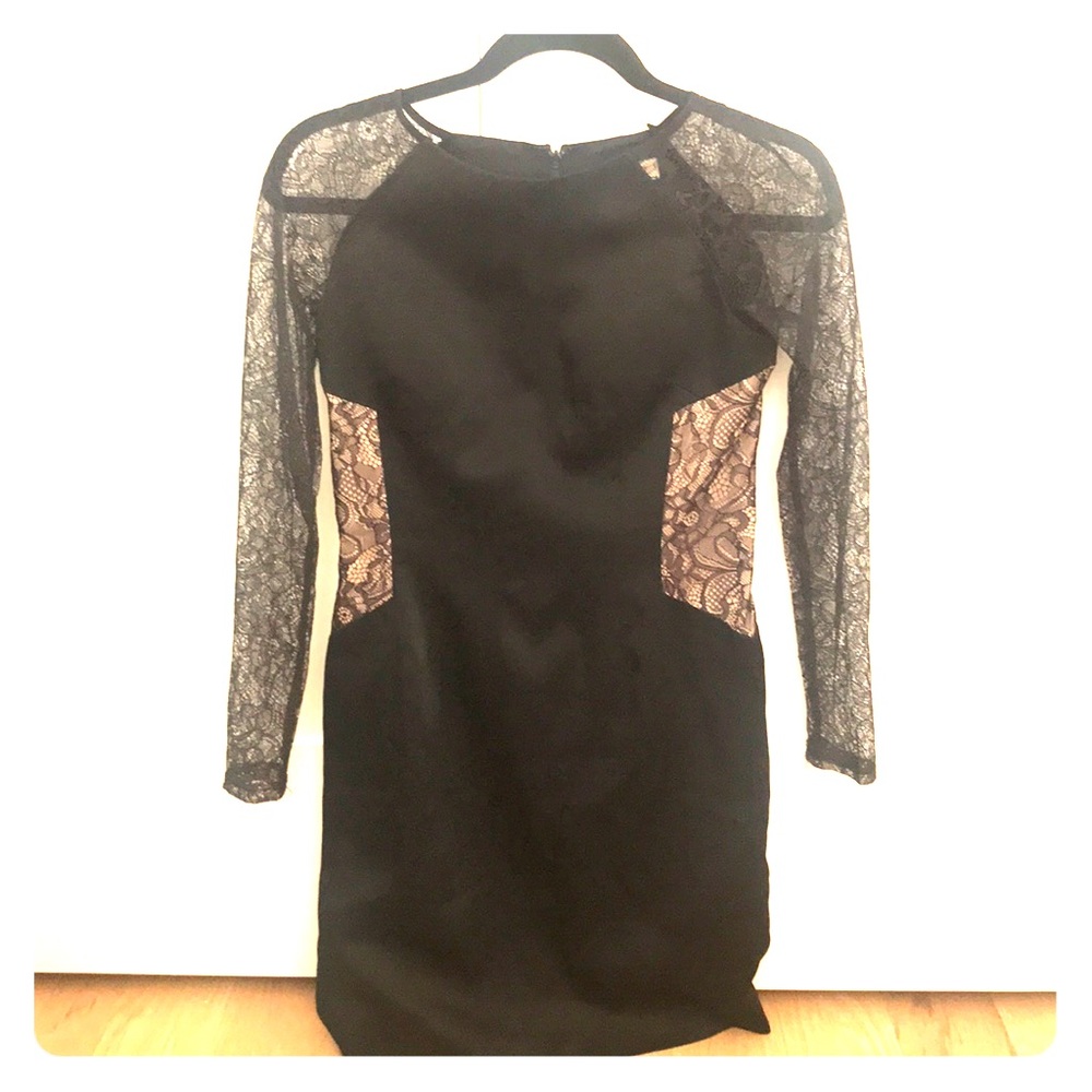 Aidan Black Lace Dress
